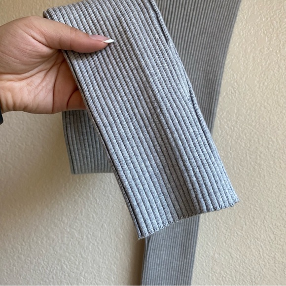 Lunya Cozy Cotton Silk Ribbed Leggings Mellow Grey Heather - Picture 6 of 10